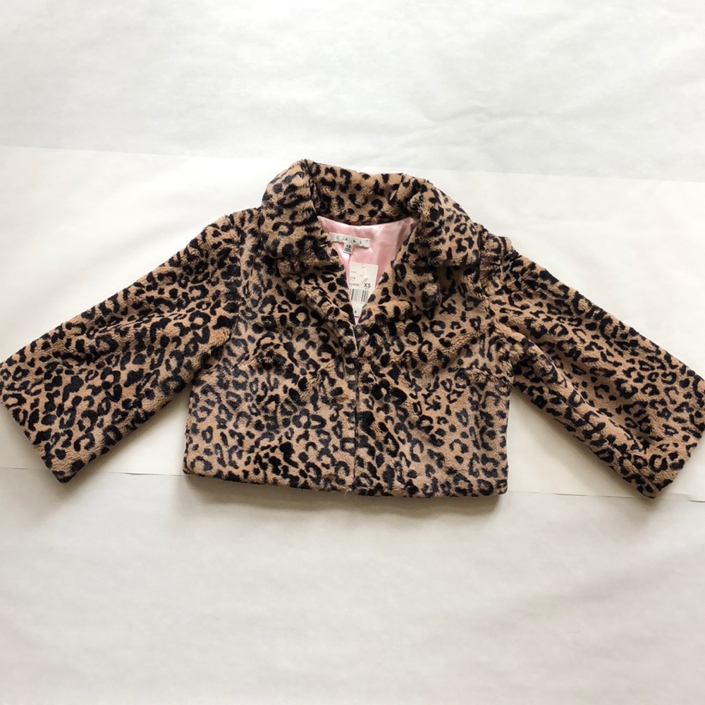 CAbi Lola Faux Fur Cropped Jacket